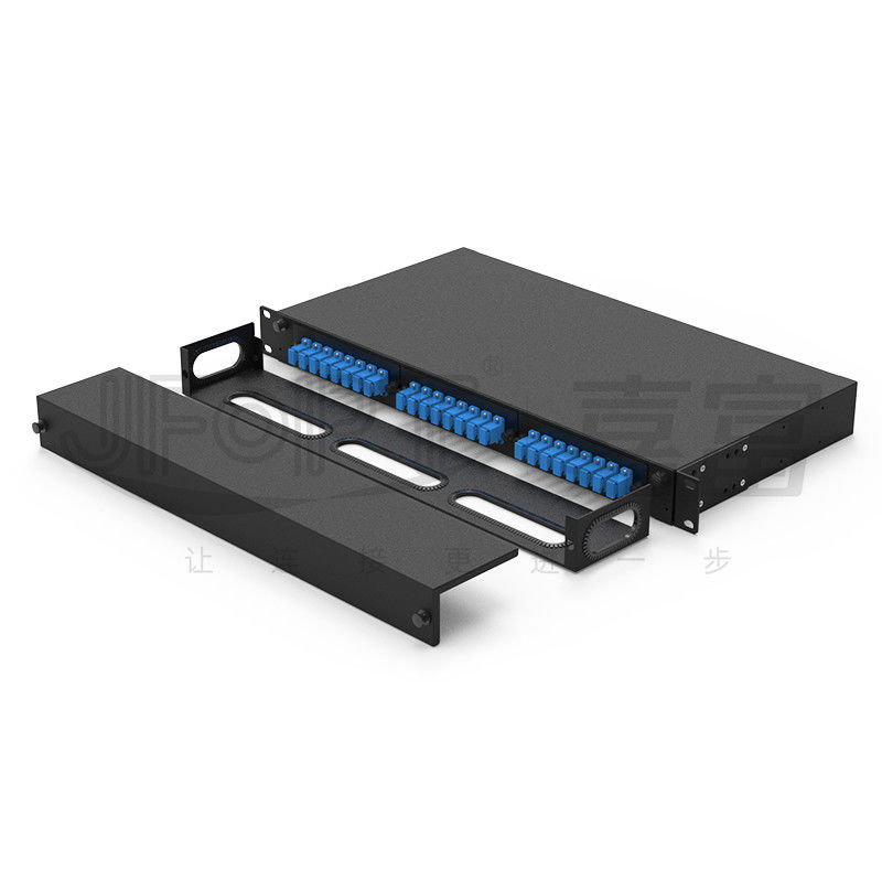 Adaptador 3 que resbala la caja de distribución de la fibra del panel de remiendo con 24 coletas de SC/UPC G652D LSZH