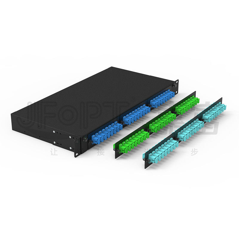 Adaptador 3 que resbala la caja de distribución de la fibra del panel de remiendo con 24 coletas de SC/UPC G652D LSZH