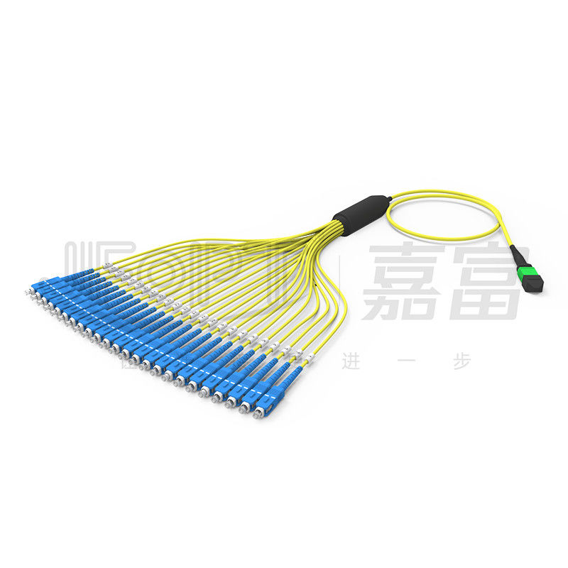 Cable del desbloqueo de Mini Round Cable 3.0m m 24-Core MPO del solo modo G657A1/A2 de MPO/APC-SC 3,0 (SM)