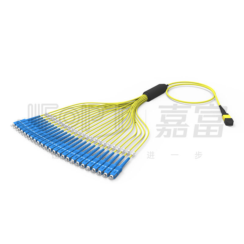 Cable del desbloqueo de Mini Round Cable 3.0m m 24-Core MPO del solo modo G657A1/A2 de MPO/APC-SC 3,0 (SM)
