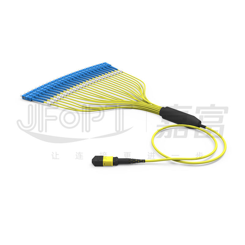 Cable del desbloqueo de Mini Round Cable 3.0m m 24-Core MPO del solo modo G657A1/A2 de MPO/APC-SC 3,0 (SM)