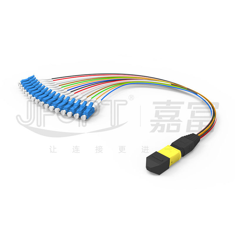 Tipo de pequeñas pérdidas unimodal G657A1/G657A2 de los corazones del cordón de remiendo de MPO-LC 16 una caja del módulo