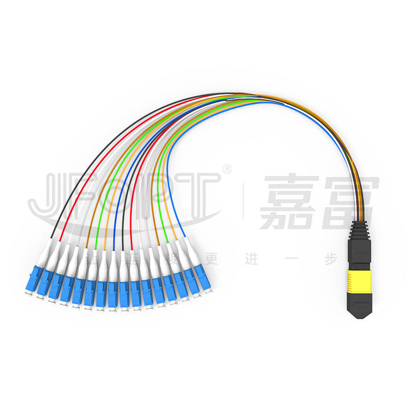Tipo de pequeñas pérdidas unimodal G657A1/G657A2 de los corazones del cordón de remiendo de MPO-LC 16 una caja del módulo