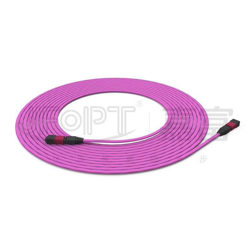 El cable del tronco retardante de llama multimodo de 12 núcleos 50/125 OFNR/OFNP