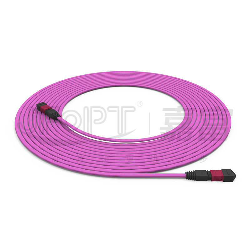 El cable del tronco retardante de llama multimodo de 12 núcleos 50/125 OFNR/OFNP