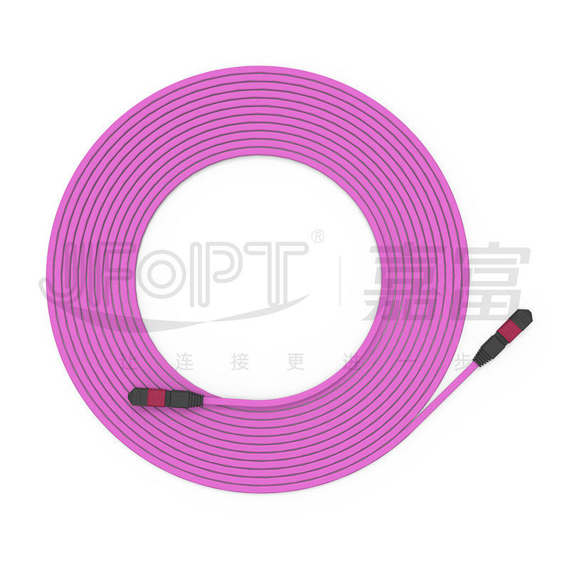 El cable del tronco retardante de llama multimodo de 12 núcleos 50/125 OFNR/OFNP