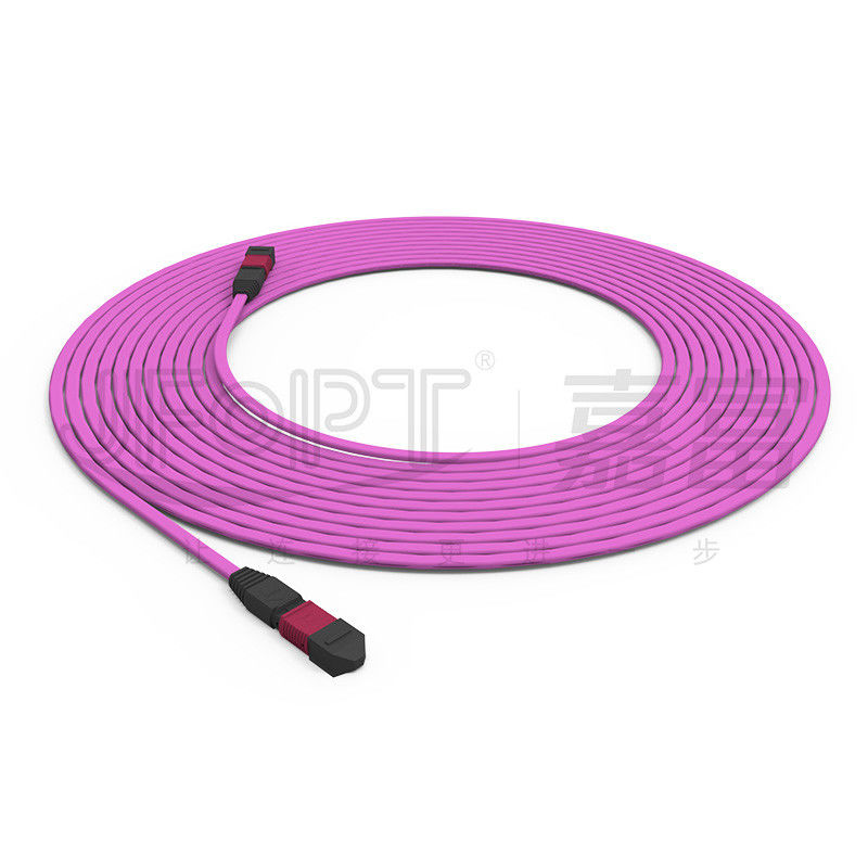 El cable del tronco retardante de llama multimodo de 12 núcleos 50/125 OFNR/OFNP