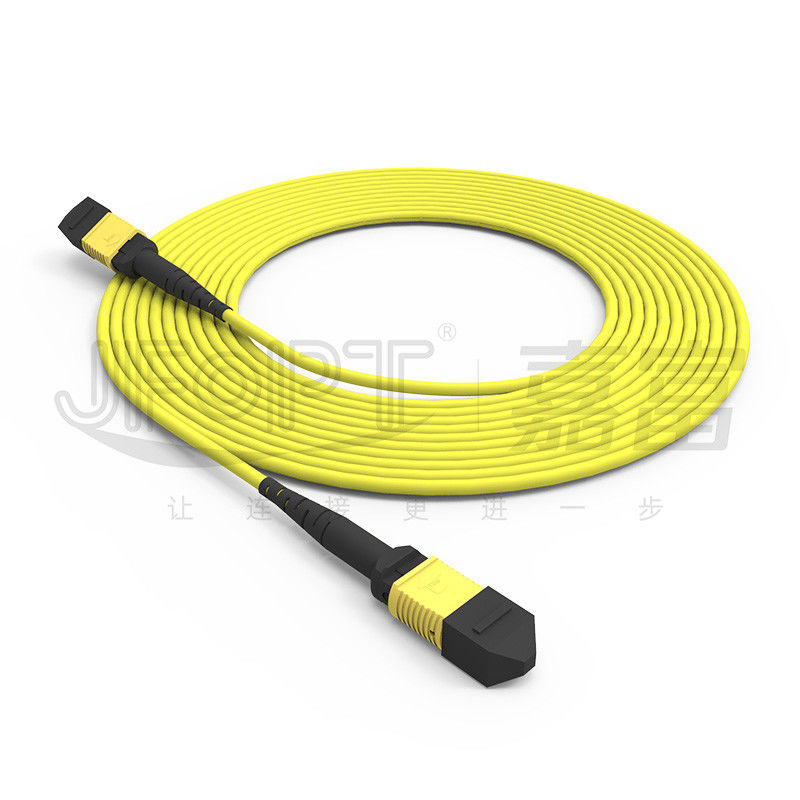 12 núcleos de cable MPO de tronco con cable de parche de modo único G657A1/G657A2 3.0 LSZH Inversión de polaridad A/B