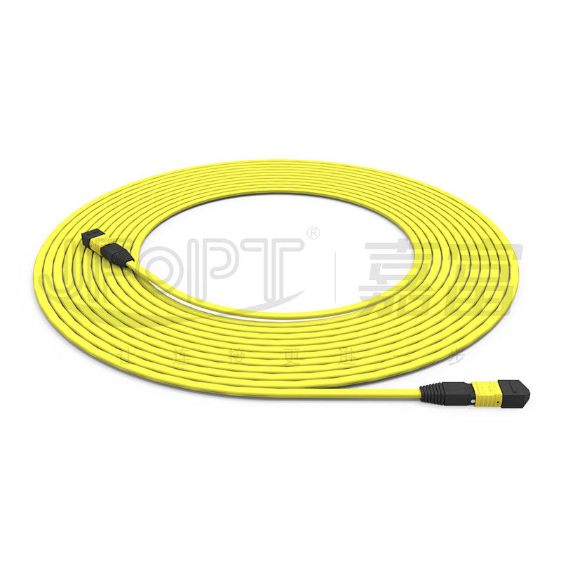 MTP-MTP 12 núcleos de modo único 9/125 G657A1/A2 tipo de cinta de cable de tronco