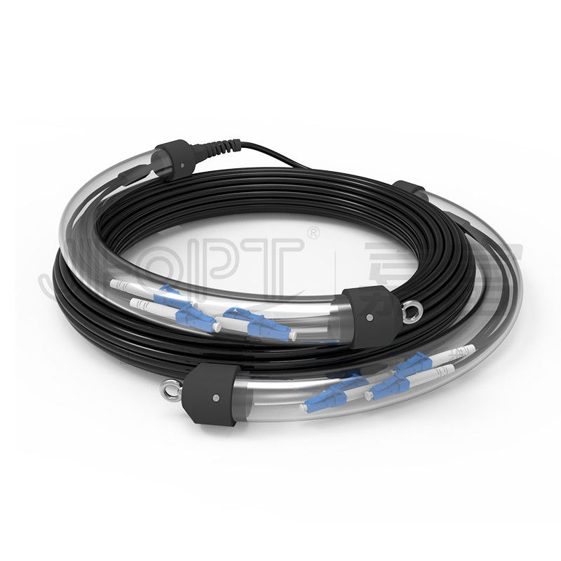 LC/UPC-LC/UPC cordón de parche 12-96 núcleos G652D/G657A1/G657A2 con amortiguador ajustado con kit de extracción de ojos