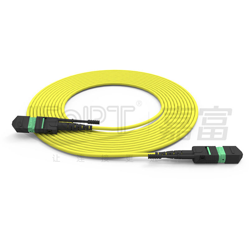 Cables de fibra óptica de modo único / multi-modo de alta densidad MTP de 24 núcleos
