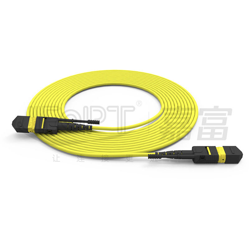 Cables de fibra óptica de modo único / multi-modo de alta densidad MTP de 24 núcleos