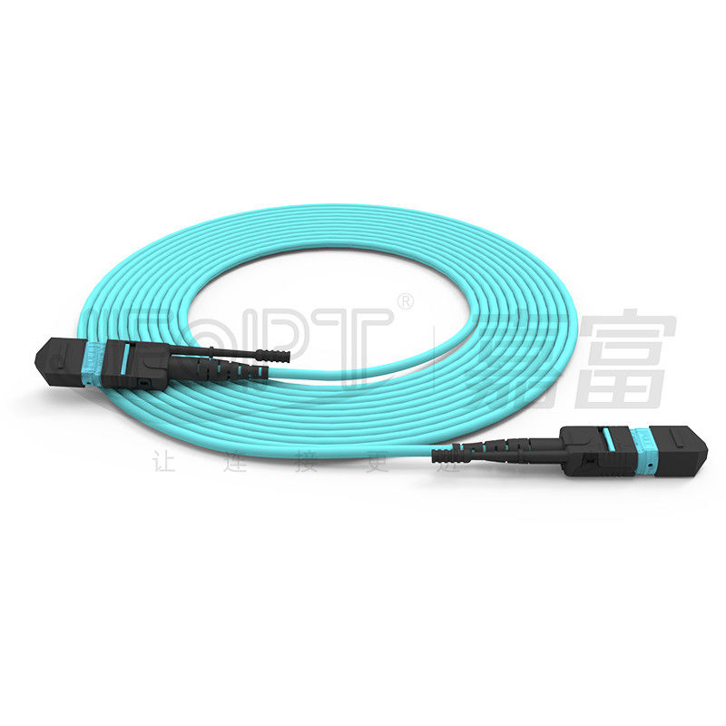 Cables de fibra óptica de modo único / multi-modo de alta densidad MTP de 24 núcleos
