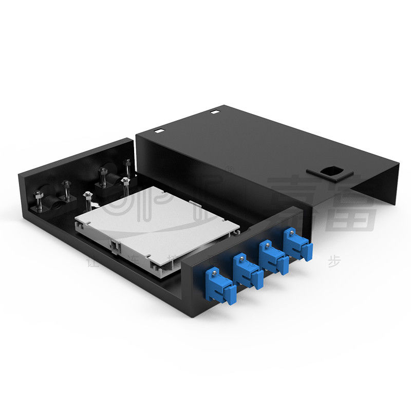 Caja de terminación de fibra óptica de tipo de llave de 4 núcleos SC/LC/FC/ST de baja pérdida de grado de telecomunicaciones