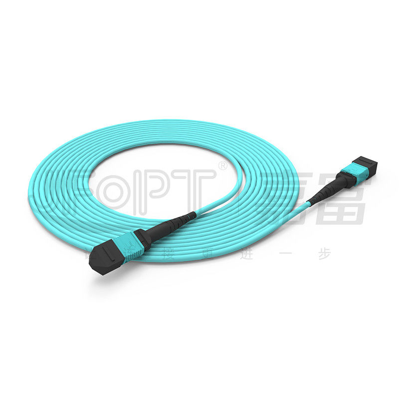 10 Gigabits MPO cable de parche Conexión rápida para conexión de señal óptica en la sala de computadoras