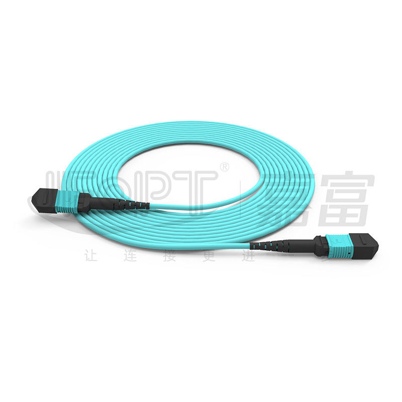10 Gigabits MPO cable de parche Conexión rápida para conexión de señal óptica en la sala de computadoras