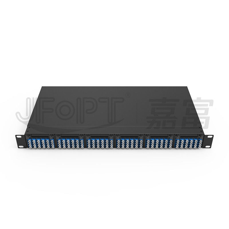 1U MPO-LC G657A1 144 núcleos de densidad de alta densidad caja de unión con adaptador de LC chasis de acero laminado en frío