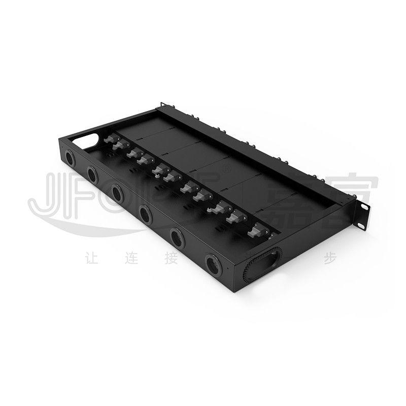 1U MPO-LC G657A1 144 núcleos de densidad de alta densidad caja de unión con adaptador de LC chasis de acero laminado en frío